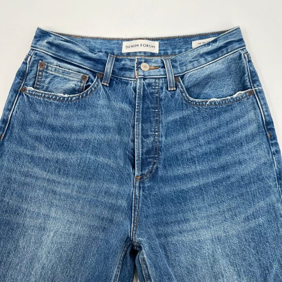 Denim Forum Blue Medium Wash Joni 90’s Hi-Rise Loose Jeans | Size 28 - Picture 10 of 10